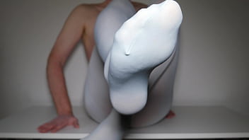 Preview 2 of Studen Hot Hd - Pantyhose soles close up - smell my feet