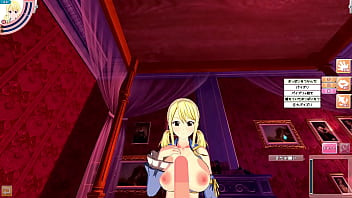Preview 2 of French 40 Ans - 【 FAIRY TAIL Lucy-heartfilia】Male take POV 3DHentai Anime Game Koikatsu! Video
