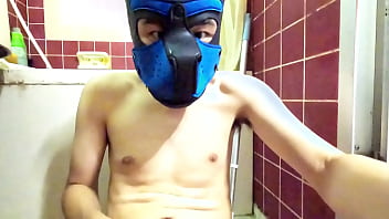 Preview 3 of First Time Anal Enormous Dido - 真性包茎ちんぽの犬奴隷　公開オナニー