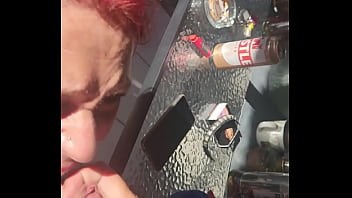Preview 4 of Ria Bali Teens - My best friends girlfriend throatpie while he quickly went to get more drinks