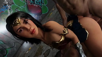 Preview 4 of Sexwife You - Wonderwoman Gets Double Penetration 3d Porn