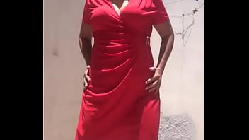 Preview 4 of Bobby Sox N - Vecina con vestidito rojo