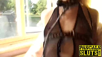 Preview 4 of Jeet Song - Nora Barcelona deepthroats his big cock and get slammed hard