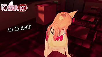 Preview 1 of Awek Tenang - I GRIND a DESK and ask you to watch and get TURNED ON!!!! SEXY CATGIRL VTUBER COSPLAY!!!!!!