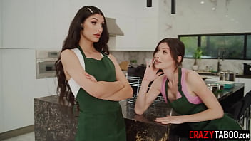 Preview 1 of Frnds Hot - Wait stuff Leana Lovings and two stud shemales Zariah Aura and big dick Korra Del Rio enjoyed rough threesome sex