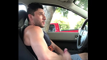 Preview 1 of Sans Culottes Voiture - Scott De Marco Cum in a car - Sborra in macchina