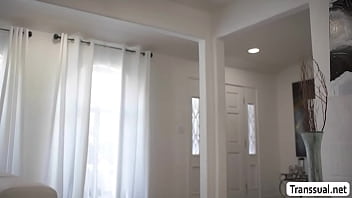Preview 1 of Anialsex - Hot MILF analed by stepsons TS girlfriend