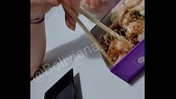 Preview 2 of Brunette Hot Porn Girls - Vamo comer sushi?