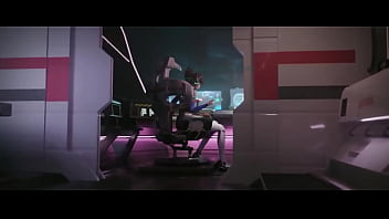 Preview 1 of Gay Animalsex - D.va space adventure for a &quot_Mission&quot_