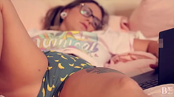 Preview 2 of American College Fucks - Promo Masturbating While Watching My BBC Boyfriend Fuck Me in Homemade Movie from Hidden Camera feat Red August and Chris Cardio