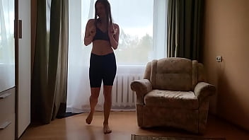 Preview 1 of Two Grandmas A Boy - Hot Yoga Milf Squirts A LOT