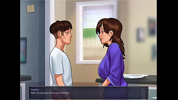 Preview 1 of Piny Girl Threesome - Summertime Saga 48