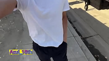 Preview 1 of Guys Asshole Rimmed By Shemale - Jovencito caliente graba un nuevo video desnud&aacute_ndose