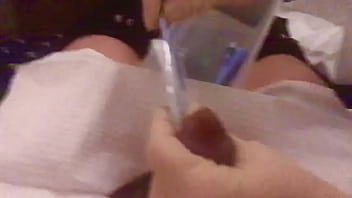 Preview 1 of Sunnylion Threesome - Extreme catheter sissy insertion