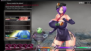 Preview 4 of Super Power Ranger - Karryns Prison Part 3 Waitress Job and Finger sucking,  Sexy Warden Hentai Game