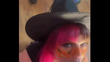 Preview 2 of Teachers In Staff Room - Teen get&rsquo_s Huge Cumshot as witch