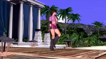 Preview 2 of Step Sister17age - Reiko Sexy Entrance - Rumble Roses XX