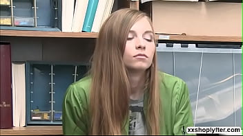 Preview 1 of Slave Mature German - Shoplifter kneels and suck Officers dick