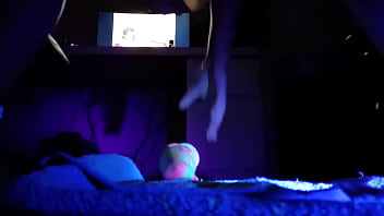 Preview 1 of Bang The Babe - Goldenchibre - UV dildo in ass