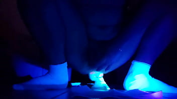 Preview 4 of Bang The Babe - Goldenchibre - UV dildo in ass