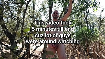 Preview 1 of Dpend Sex - Xisco Jerking off outdoor