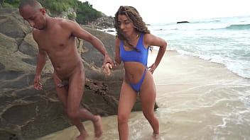Preview 2 of No Mom Work Son Sexfuk - Melissa HOT double penetrated at the nude beach in front of people watching (DP,  anal,  gapes,  public sex,  voyeur,  ATM,  Monster cock,  BBC,  beach) OB239