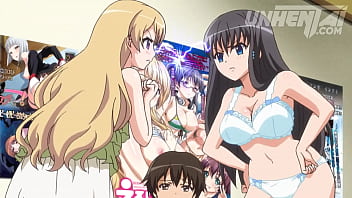 Preview 1 of Porn Old Hairbody - Hot Teens Fighting for One Lucky Guy - Hentai with Subtitles
