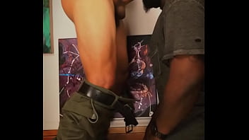Preview 4 of Jewel Striptease - Ubereats delivery guy loves to get his dick sucked