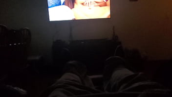 Preview 4 of Lezbeacom - Jerking my dick while sister in law is in next room