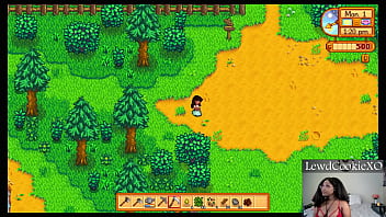Preview 2 of Janvars Galrs - Gaming and Chill - 1 - Playing Stardew Valley and Cumming - Webcam Model - BBW - Amateur