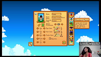Preview 1 of Janvars Galrs - Gaming and Chill - 1 - Playing Stardew Valley and Cumming - Webcam Model - BBW - Amateur
