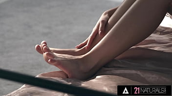 Preview 1 of Black Sclong - 21 NATURALS - Stunning Tiffany Tatum Gets Pleasure Getting Hot Cum On Her Pretty Feet After Fucking