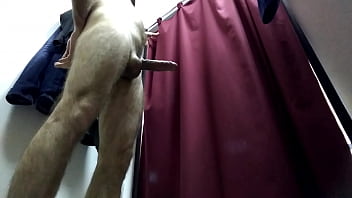 Preview 3 of Sexmachine Hot Pussy - Cummister. Dressing room Public handjob big cock Cummister