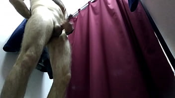 Preview 1 of Sexmachine Hot Pussy - Cummister. Dressing room Public handjob big cock Cummister