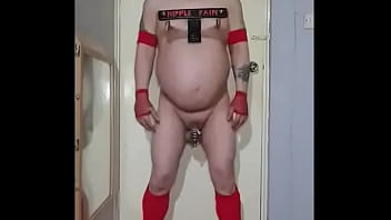 Preview 3 of Bangladeshi Meyede - real amateur homemade bondage nipple pain Chastity cage anal hook mouth gag and blindfolded all at once part 3