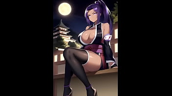 Preview 2 of Oil Bottle Coke - Ninja shinobi girls ai art compilation