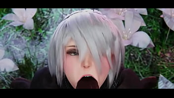 Preview 1 of Firl Time - 2b nier blowjob
