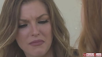 Preview 1 of Bleeding With Fucked - Redhead tgirl Shiri Allwood fucks a girl