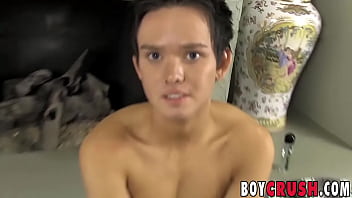 Preview 3 of Alero Anal - Adorable twink Trevor Bates interviewed before masturbation