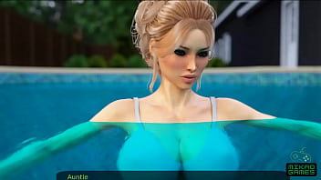 Preview 3 of Cam Live Girl - Milfy City ep Fui pego de Pau Duro pelas minhas Duas Tias