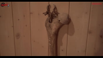Preview 1 of After Party Secret - Melody plays with her pussy between skulls and bones