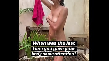 Preview 1 of Old Father Fuck In Daughter - Desi Hottie has an outdoor Shower