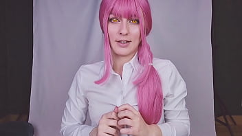 Preview 1 of Sola Sal Me Xxx Vidoe - JOI: Cute goddess Makima tease you with her sweaty armpit,  licking toes and fucks herself