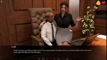 Preview 1 of Clit Rubbing Punish - The Office Porn game Part 2
