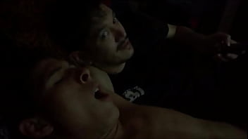 Preview 2 of Mom And Daughter Pawnshop - Delicious Jock gets a head in bed late at night