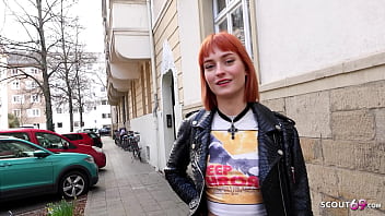 Preview 2 of Winnipeg Gangbang - GERMAN SCOUT - Skinny Crazy Redhead Teen Dolly Dyson get Rough Fucked at Model Job