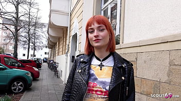 Preview 1 of Winnipeg Gangbang - GERMAN SCOUT - Skinny Crazy Redhead Teen Dolly Dyson get Rough Fucked at Model Job