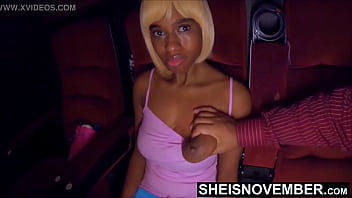 Preview 3 of Miss Russin - HD In A Movie Theater Playing With My Step Daughter Titties,  Way Bigger Then Her Step Mom,  Squeezing Msnovember Busty Big Ebony Natural Boobs &amp_ Hard Nipples,  Taboo Step Family Fauxcest by Sheisnovember