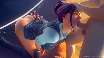 Preview 2 of Fillipina Virgin - Fortnite Rook Gets Fucked in the mouth By Team Mate