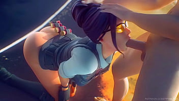 Preview 1 of Fillipina Virgin - Fortnite Rook Gets Fucked in the mouth By Team Mate